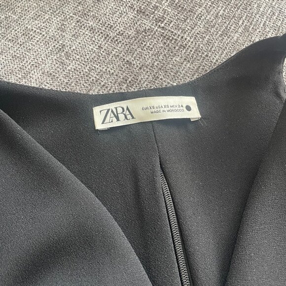 Black XS ZARA Cowl Neck Top - Picture 5 of 5